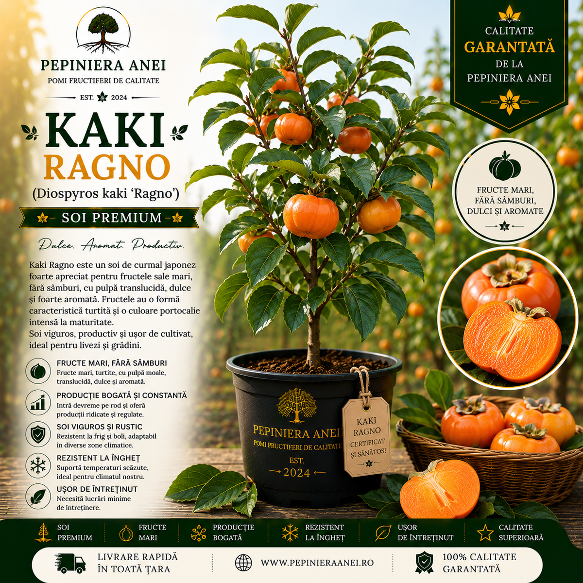 Kaki Ragno (Diospyros kaki 'Ragno')