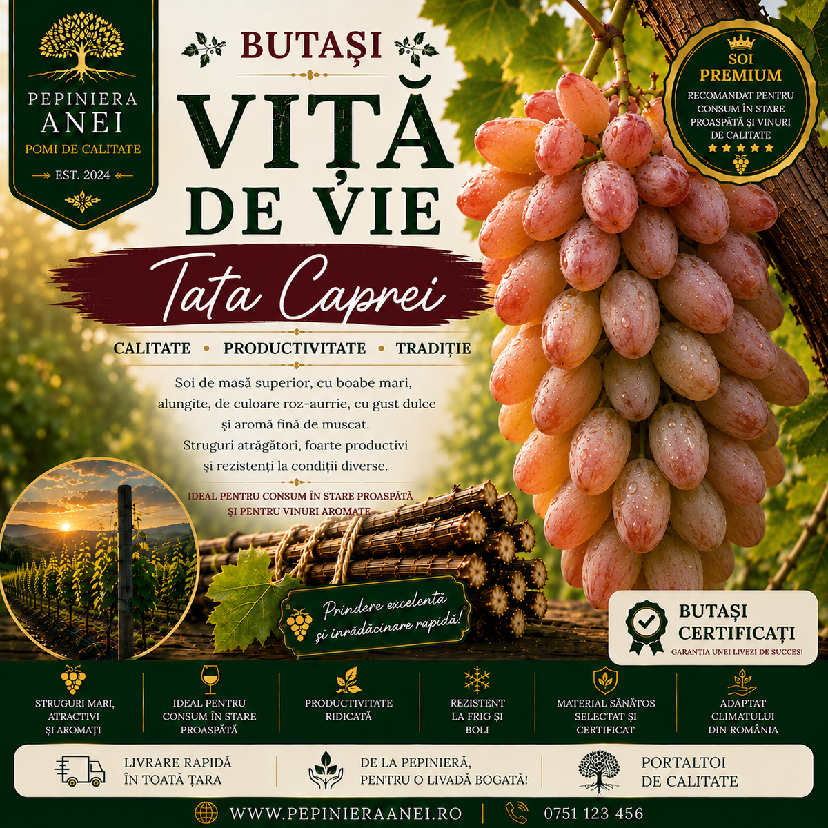 Butași Viță de Vie – Tata Caprei
