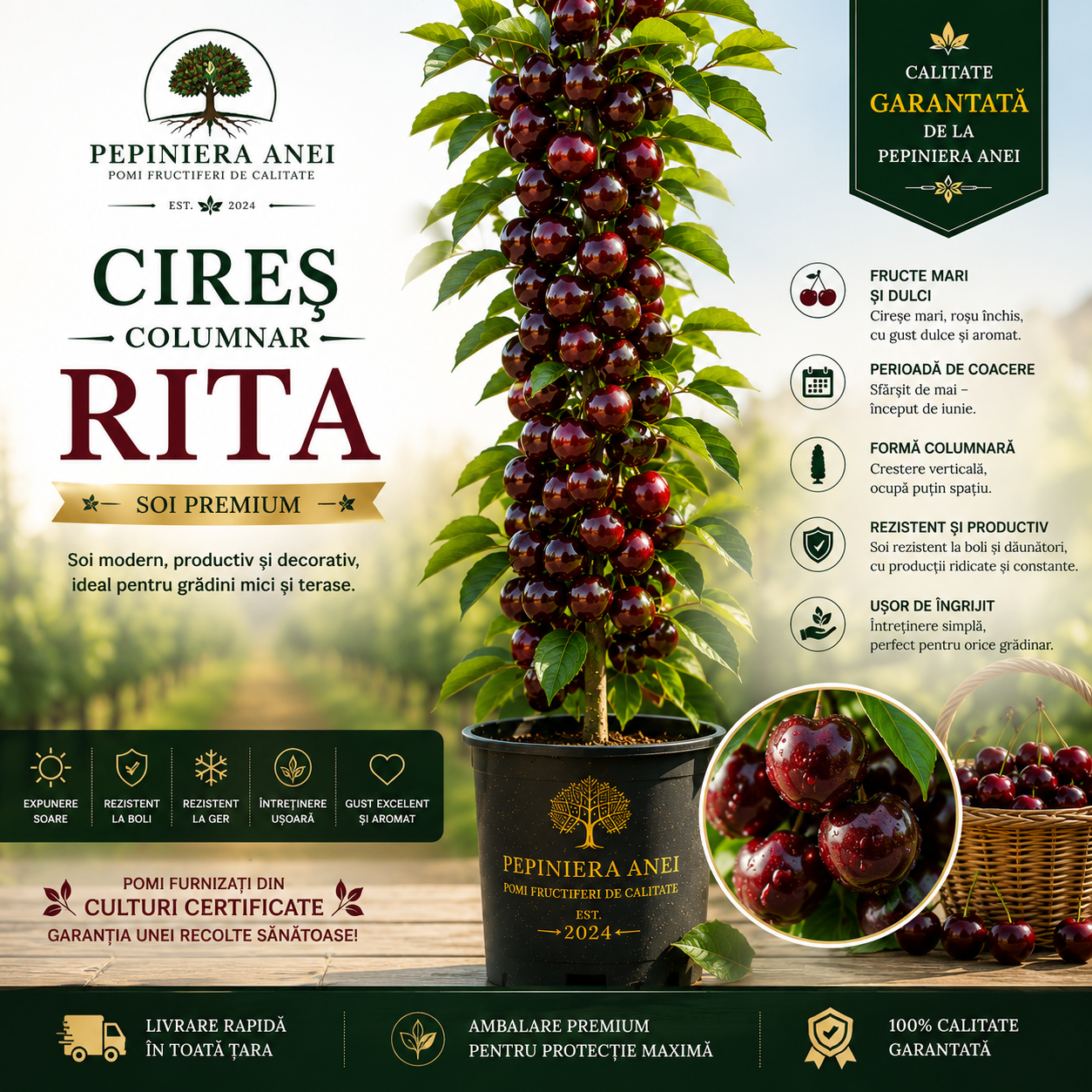 Cireș Columnar – Rita