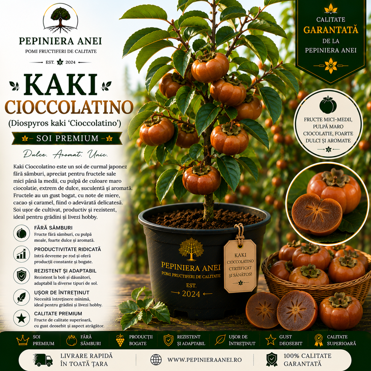 Kaki Cioccolatino (Diospyros kaki 'Cioccolatino')