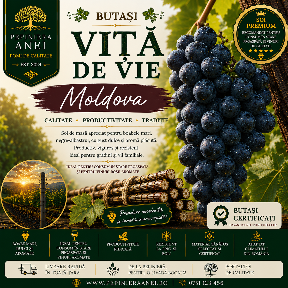 Butași Viță de Vie – Moldova