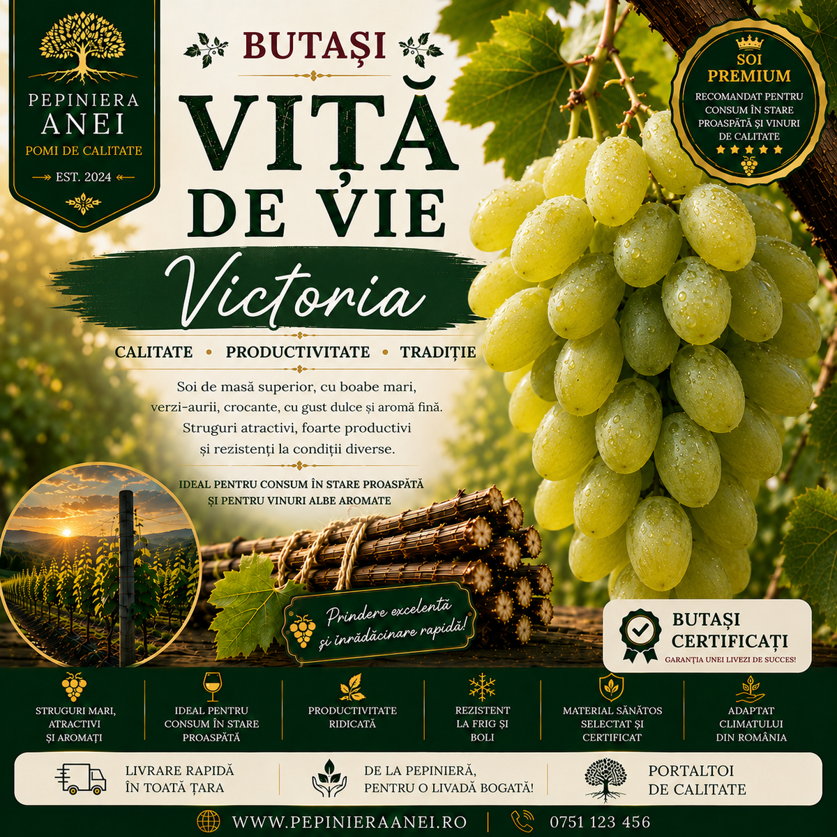 Butași Viță de Vie – Victoria