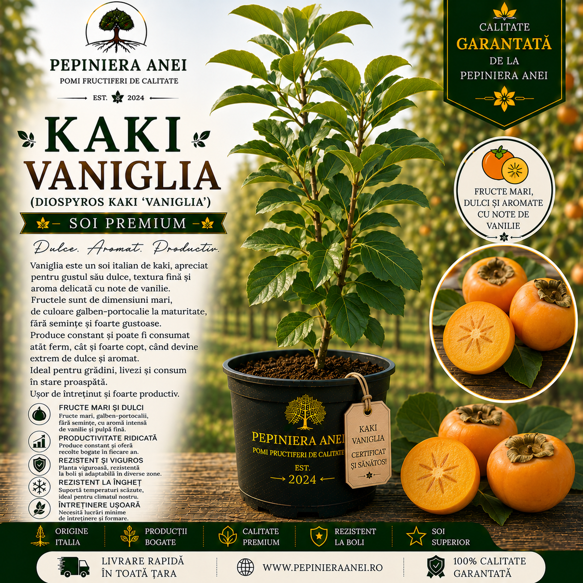 Kaki Vaniglia (Diospyros kaki 'Vaniglia')
