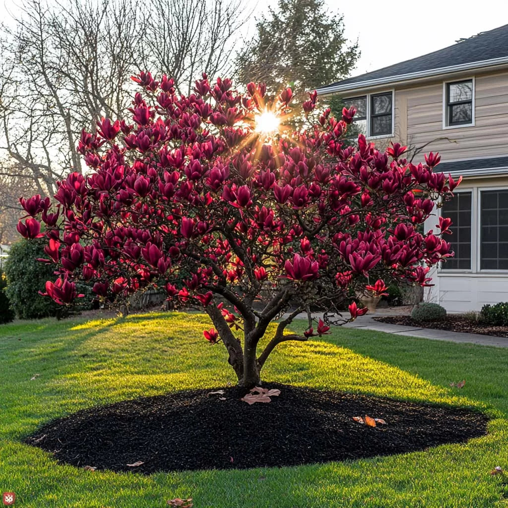 Magnolia Burgundy (Magnolia 'Burgundy') – Ghiveci, înălțime 80–100 cm